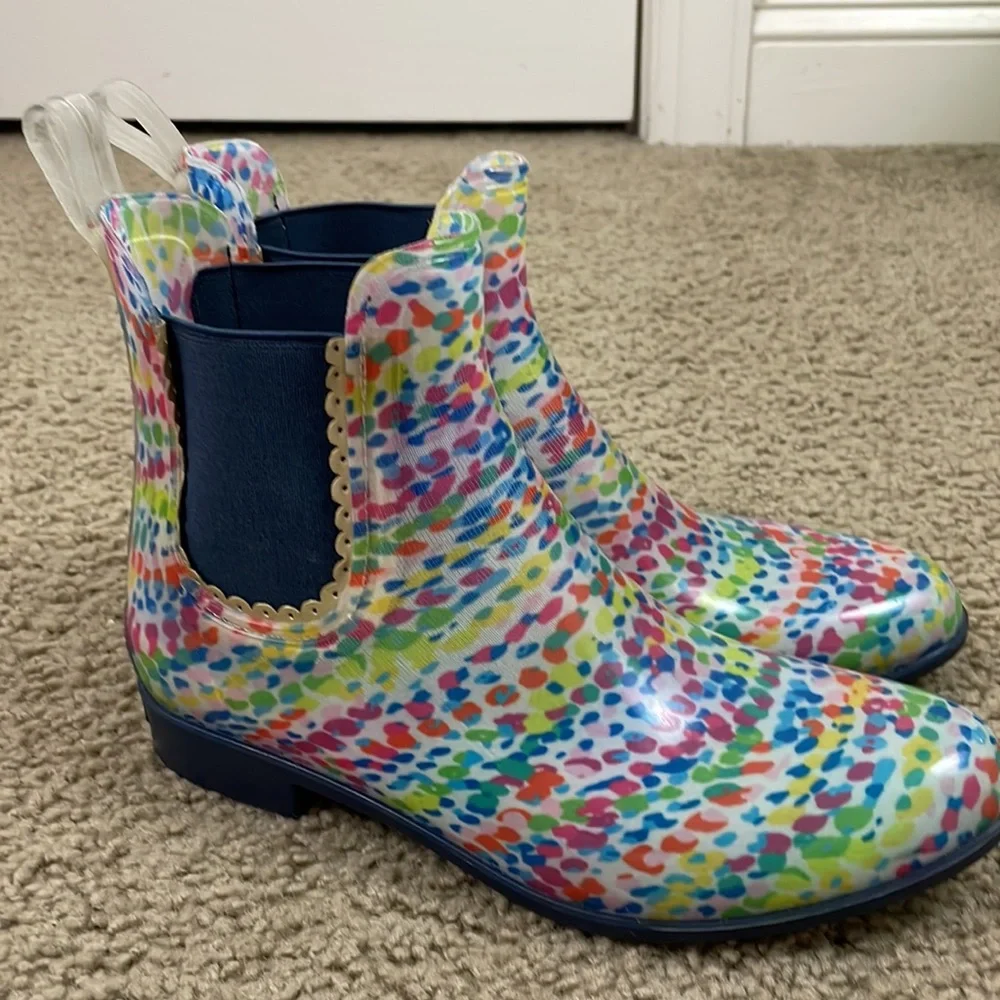 JACK ROGERS Sallie Rainbow Rain Boots